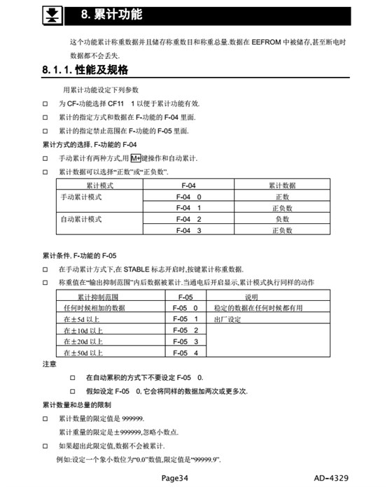 AD4329精密稱重顯示器累計功能_34