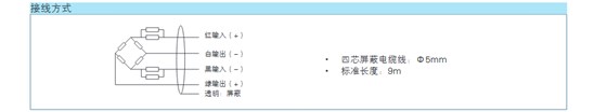 YJ-H9H稱重傳感器接線方式