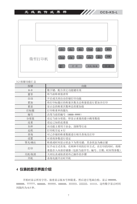 OCS-KS-L無線吊秤儀表的顯示界面介紹_06