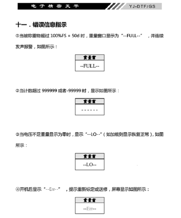 YJ-DTF-GS電子精密天平信息指示_18