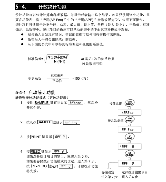 FX-i系列精密天平計數統計功能_17