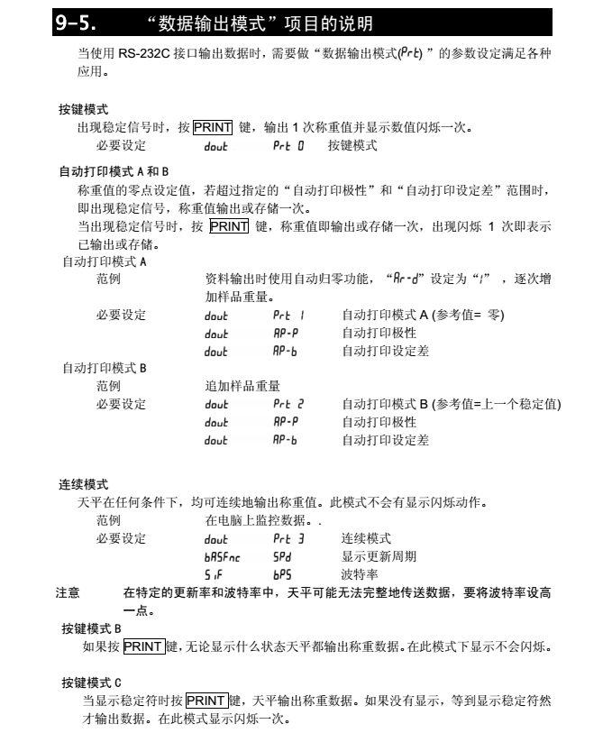 FX-i系列精密天平數據輸出項目說明_40