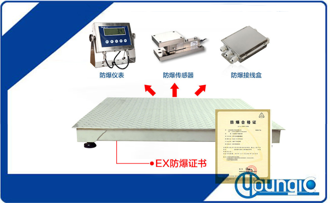 1噸防爆地磅
